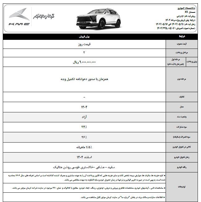 آغاز پیش‌فروش محصولات J7 و X5 با موعد تحویل اسفند 1404 4