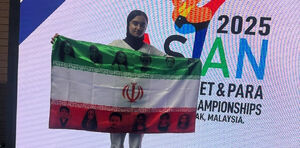 نایب‌قهرمان پاراالمپیک با یاد کودکان شهید روی سکو رفت