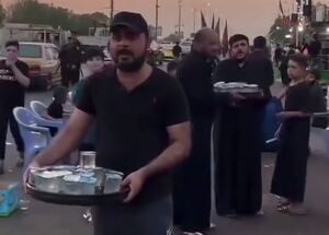 فیلم/ موکب نابینایان در مشایه اربعین