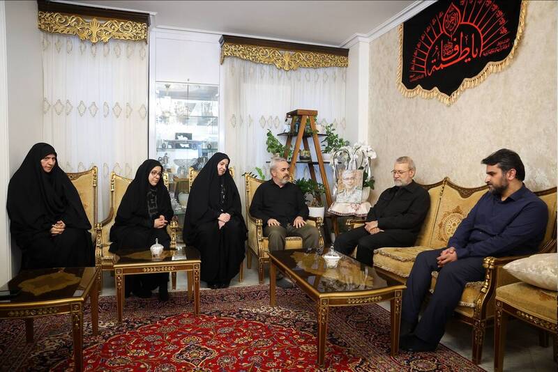 دیدار علی لاریجانی با خانواده سپهبد شهید باقری + عکس 3