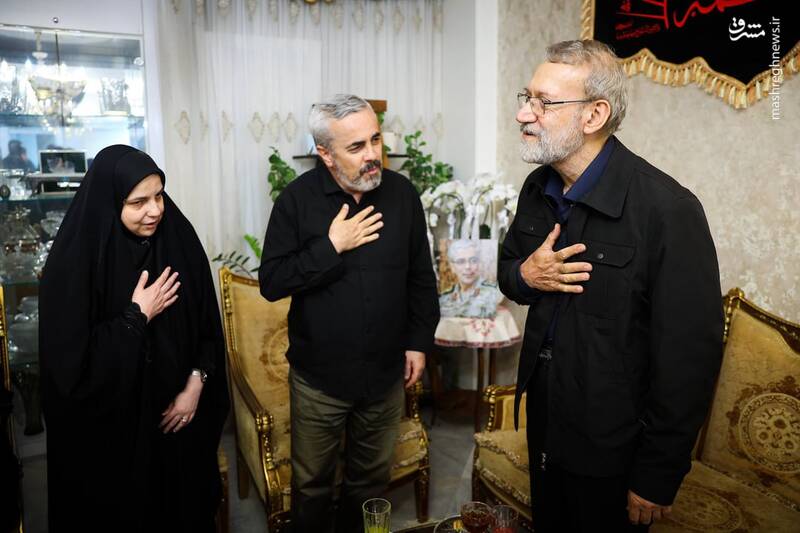 عکس / دیدار علی لاریجانی با خانواده شهیدان باقری و سلامی 3