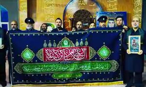 فیلم/ تجلیل خادمان آستان قدس از مواکب مسیر پیاده‌روی اربعین
