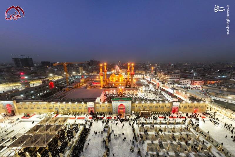 تصاویر هوایی از حرمین مطهر کاظمین(ع)