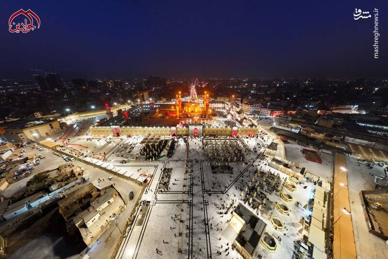 تصاویر هوایی از حرمین مطهر کاظمین(ع)
