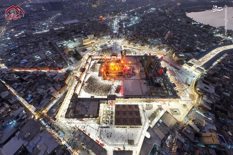 تصاویر هوایی از حرمین مطهر کاظمین(ع)