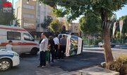 واژگونی آمبولانس در اصفهان