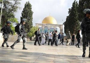 تعرض شهرک‌نشینان صهیونیست به مسجد الاقصی