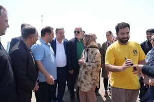 پزشکیان امروز از دریاچهٔ ارومیه بازدید کرد