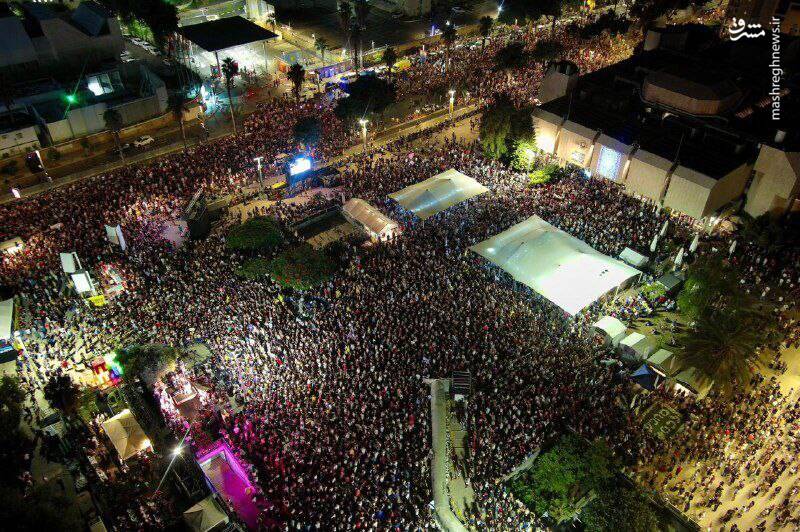 ۶۰ هزار معترض در تلآویو خواستار توقف جنگ شدند+ فیلم