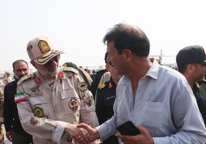 بازدید فرمانده فراجا کشور از پایانه مرزی چذابه
