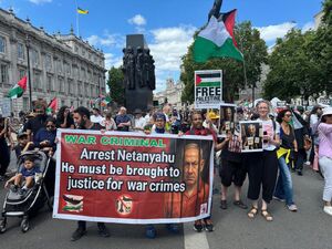 تظاهرات ضد صهیونیستی مردم انگلیس در لندن