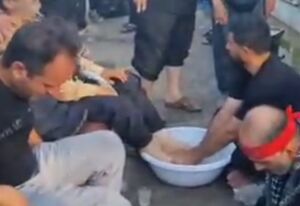 فیلم/ خدمت خالصانه در مسیر اربعین حال زائر ایرانی را منقلب کرد