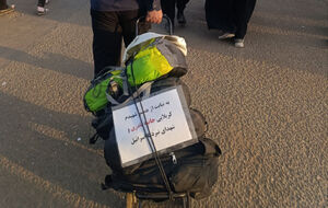 تصویری حزن انگیز از همسر شهیده نادری