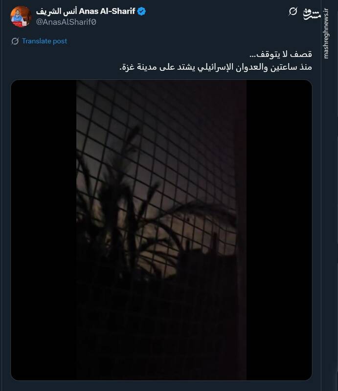 آخرین توئیت خبرنگار الجزیره قبل از شهادت