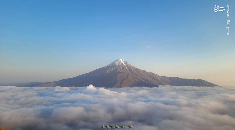 تصویر زیبایی از شکوه امروز قله دماوند