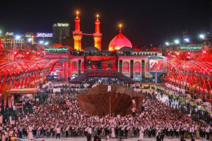 فیلم/ حضور "سفینه النجاه" در شب اربعین در کربلا