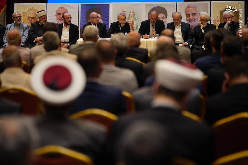 دیدار نخبگان و شخصیت‌های لبنانی و فلسطینی با لاریجانی