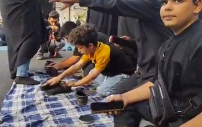  نذر واکس در مسیر جاماندگان اربعین