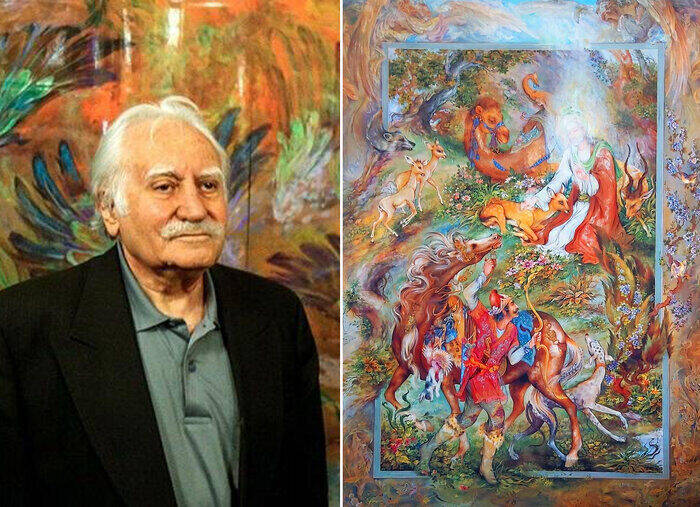 یاد مرحوم فرشچیان در مراسم عزاداری اربعین در حسینیه امام راحل