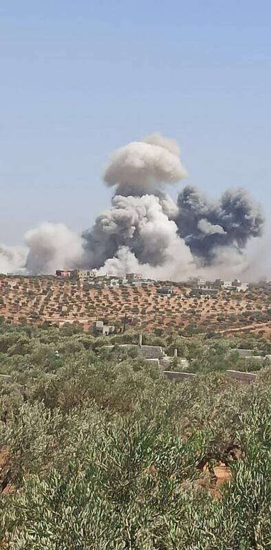 انفجار مهیب و مشکوک در نزدیکی ادلب سوریه+ویدئو