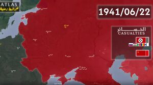 نقشۀ متحرک تهاجم آلمان به اتحاد جماهیر شوروی+ فیلم