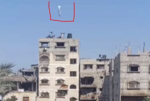 لحظه هدف قرار دادن یک ساختمان مسکونی در غزه