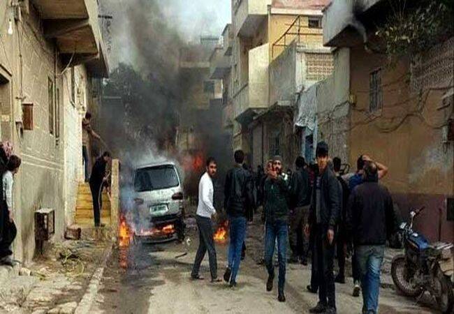 انفجار انتحاری در حلب سوریه