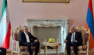 عکس/ دیدار رؤسای‌جمهور ایران و ارمنستان