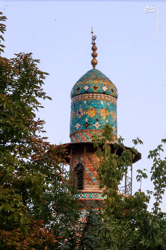 عکس/ بازدید پزشکیان از مسجد کبود ایروان