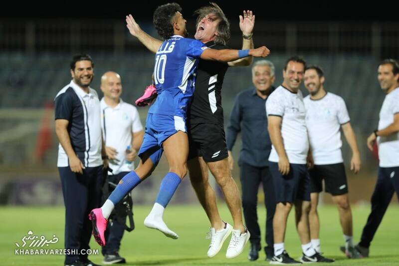 عکس| شادی جذاب ریکارد ساپینتو با ستاره استقلال شد!