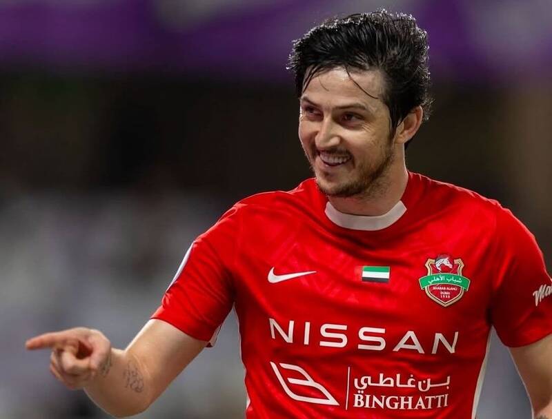 آزمون،سردار،گل،عنوان،امارات،ليگ،فصل،فوتبال