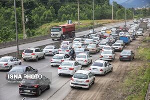 ترافیک سنگین در محورهای منتهی به مشهد و شمال کشور