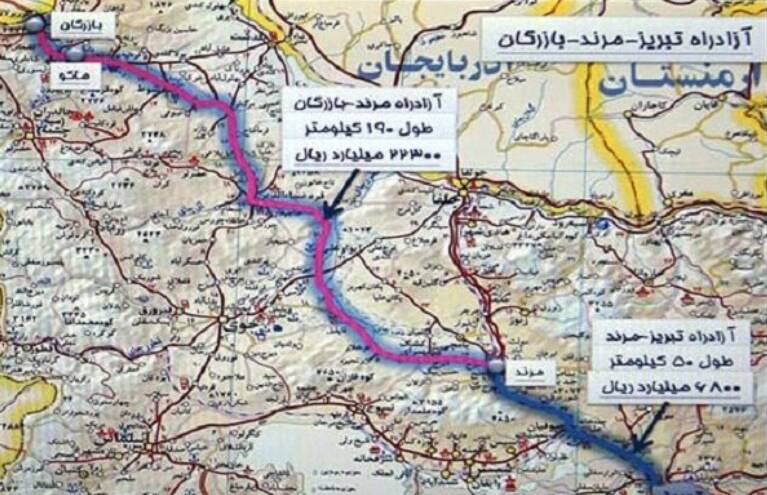 كيلومتر،آزادراه،مسير،تكميل،قطعه،آذربايجان،شرقي،پروژه،ايران،ا ...