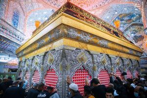 فیلم/ حال و هوای حرم سیدالشهدا در ایام عزاداری پایان صفر