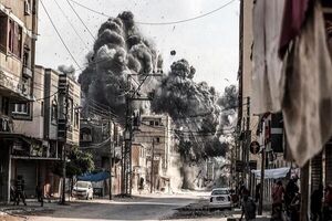 حملات شدید هوایی و توپخانه رژیم صهیونیستی به غزه و تخریب منازل+فیلم