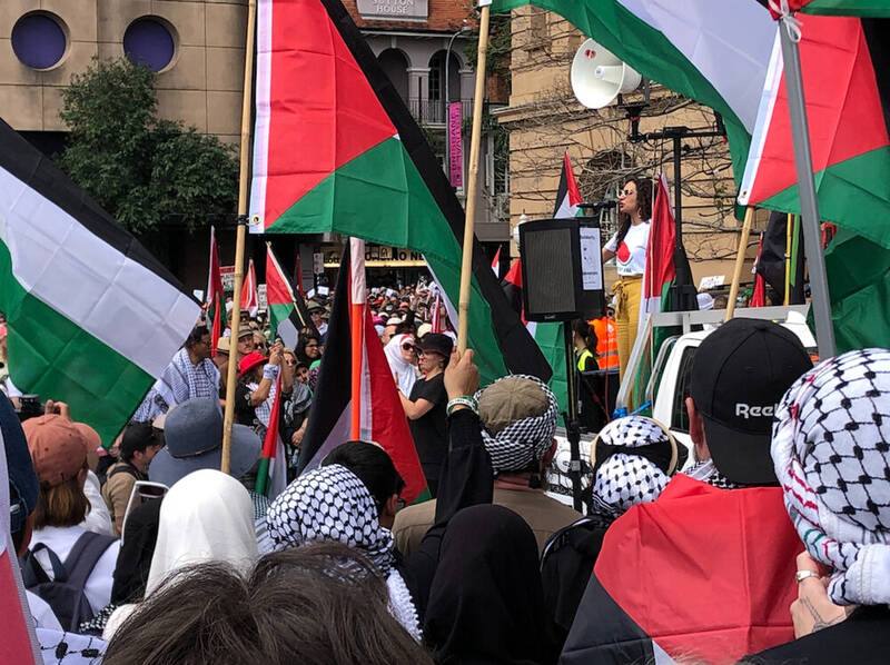 فلسطين،استراليا،حمايت،بريزبين،برگزاركنندگان،حامي،غزه،پل،نفر، ...