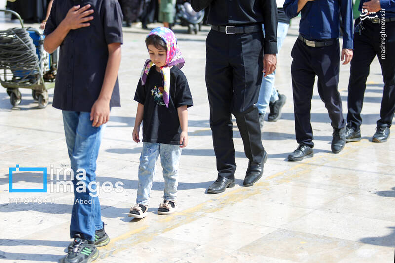 عکس/ عزاداری خادمان حرم حضرت معصومه(س) در روز ۳۰ صفر