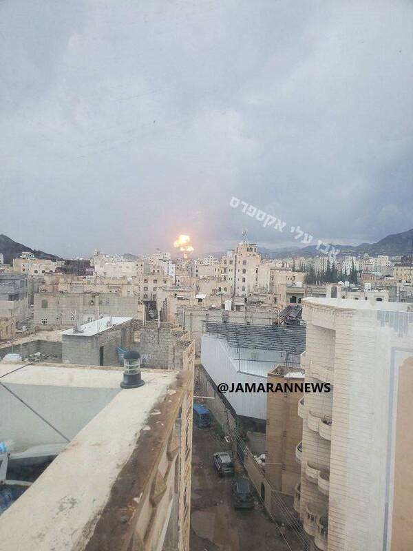 حملات هوایی رژیم صهیونیستی علیه پایتخت یمن +عکس