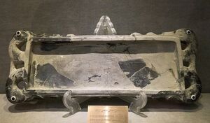 تصویری از سینی سنگی از دوره هخامنشی