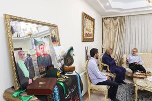 تصاویری از دیدار لاریجانی با خانواده شهید سردار مهدی ربانی