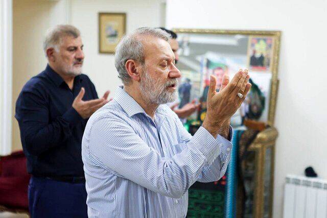 تصاویری از دیدار لاریجانی با خانواده شهید سردار مهدی ربانی 6