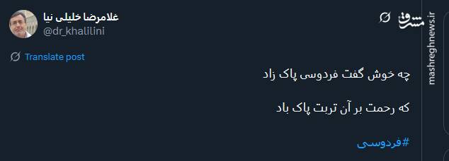 دفاع کاربران مجازی از فردوسی ایران زمین 9