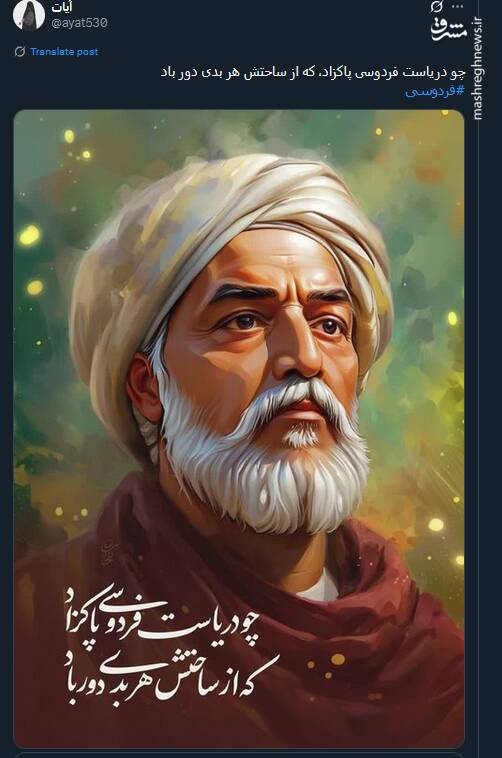 دفاع کاربران مجازی از فردوسی ایران زمین 13