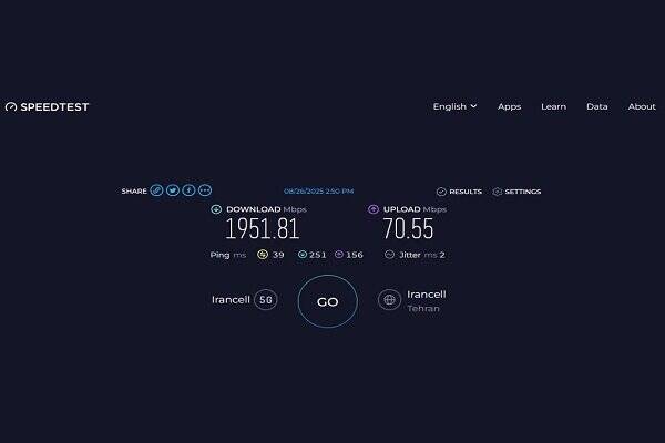 ثبت سرعت ۱.۹۵۱ گیگابیتی ۵G ایرانسل در حضور معاون رئیسجمهوری