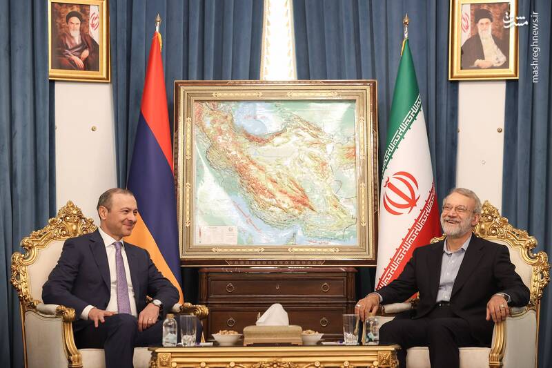 عکس / دیدار لاریجانی با همتای ارمنستانی در تهران 7