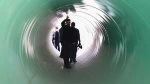 عکس/ عملیات انتقال آب سد طالقان به تهران