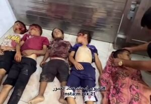 فیلم/ کودکان شهیدشده در حمله هوایی اسرائیل به خان‌یونس
