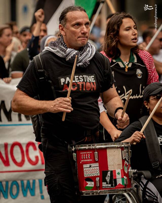 عکس/ تظاهرات حمایت از فلسطین در دانمارک