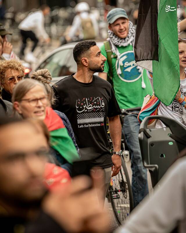 عکس/ تظاهرات حمایت از فلسطین در دانمارک
