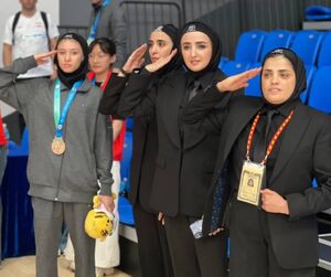 عکس / سلام نظامی کادرفنی تیم ملی کاراته ردههای پایه دختران